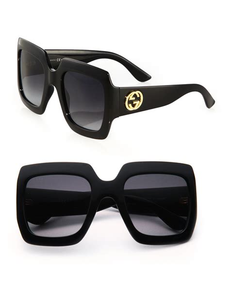 square frame gucci sunglasses|Gucci large square frame sunglasses.